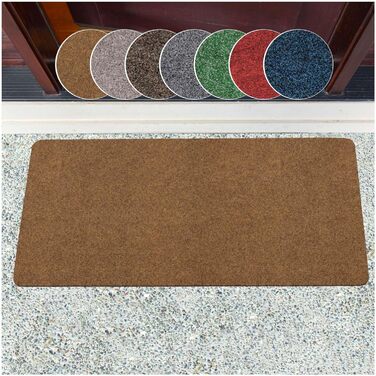Килимок для дому ANRO: міцний, водонепроникний, для входу, порогу, кухні, спальні. Розмір 40x60 см, матеріал - кокос