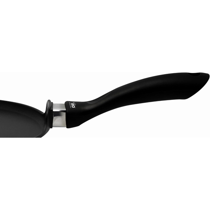 ELO Crepe Pan, 28 cm, ALUCAST - Frying pan made of energy-saving cast aluminum with non-stick coating, suitable for ceramic, gas, electric, and induction cooktops - dishwasher safe, Color: Black (28 cm NEW, Crepe Pan)