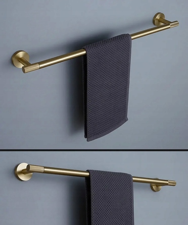 Рушникниця REA Modern Jedno 6603, матове золото
