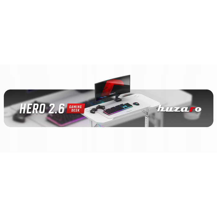 Ігровий стіл HUZARO Hero 2.6 White