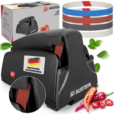 Електричний точило для ножів Band Messerschärfer TG2002 - професійний точило з 4 ступенями для конвексної заточки ножів