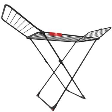 Сушарка для білизни Vileda King з мотузкою 20 м, тримач для дрібних речей, білий/чорний