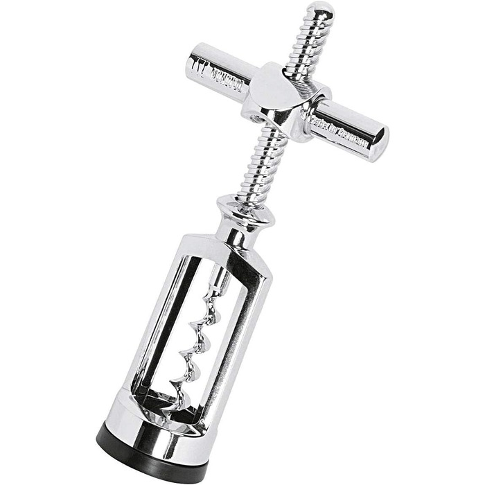 Westmark Bell Pull Corkscrew with Cork Remover, Monopol Edition, Steel/Zinc Die-Cast, Chianti, Chrome-plated, 6255336C