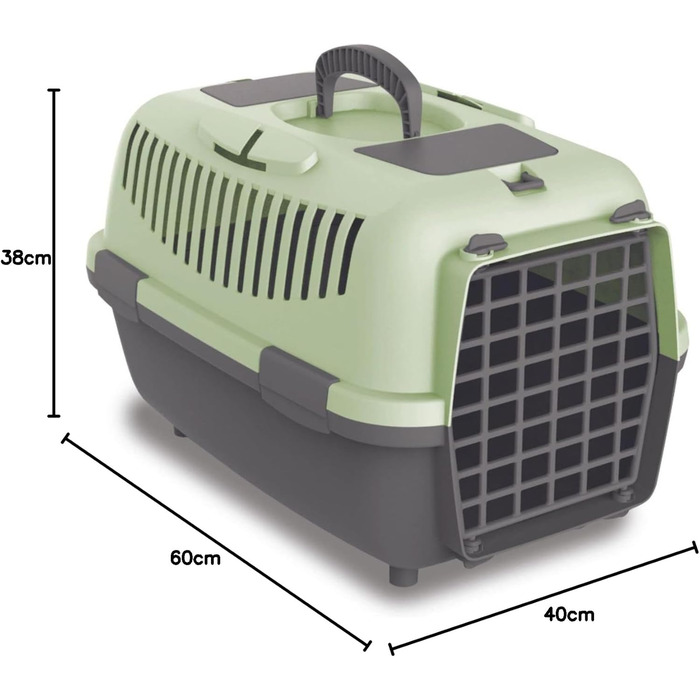 Транспортний бокс Noade 2 для котів та собак - міцний бокс з поліпропілену, 55 x 36 x 35 см, до 8 кг