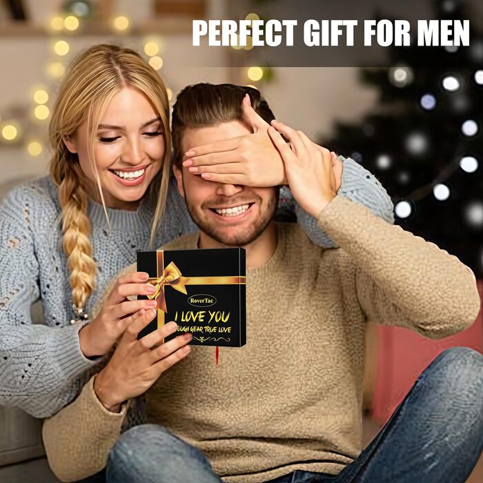 Набір інструментів RoverTac - подарунок для тата, 12-в-1 Мультитул з молотком, ліхтариком та універсальним ножем у подарунковій коробці