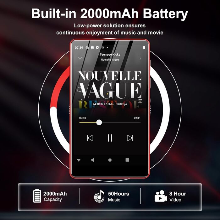 MP3 плеєр SWOFY 80GB з Bluetooth та WiFi, 4.0