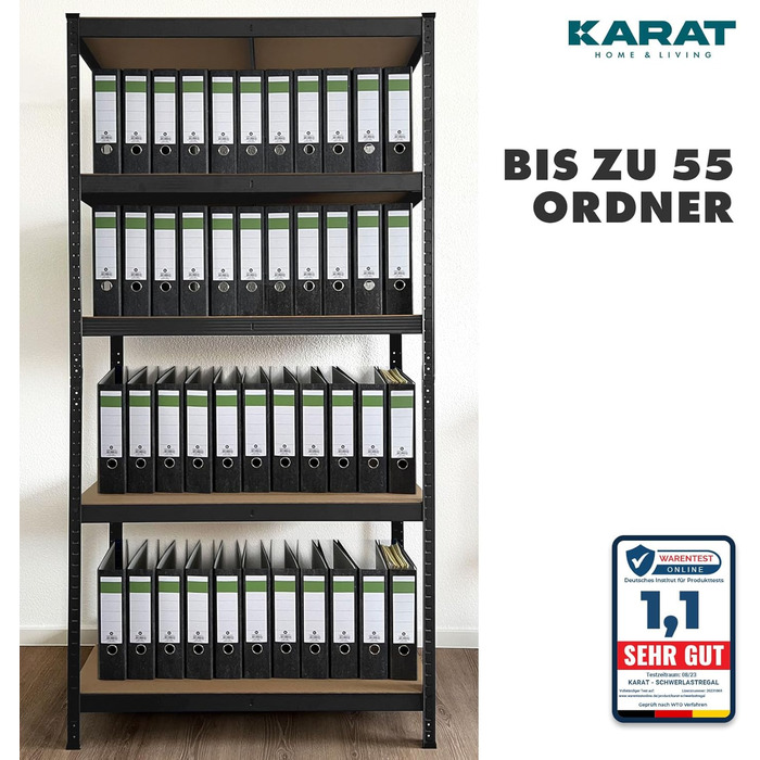 KARAT Heavy-Duty Shelving Unit, 2-Pack