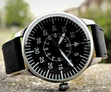 Годинник Mil-Tec Fliegeruhr Retro Mechanical Black Dial