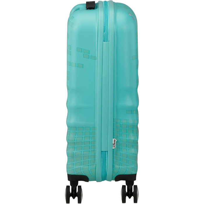 Чемодан American Tourister Wavebreaker Disney FL Spinner L, 77 см, 96 л, коліщата, Disney Stitch Flower, матове покриття