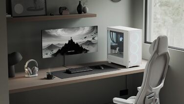Корпус для ПК Fractal Design Epoch XL White - з прозорою бічною панеллю з загартованого скла, Mesh-панель, 3 вентилятори Momentum 12, підтримка ATX/mATX/ITX