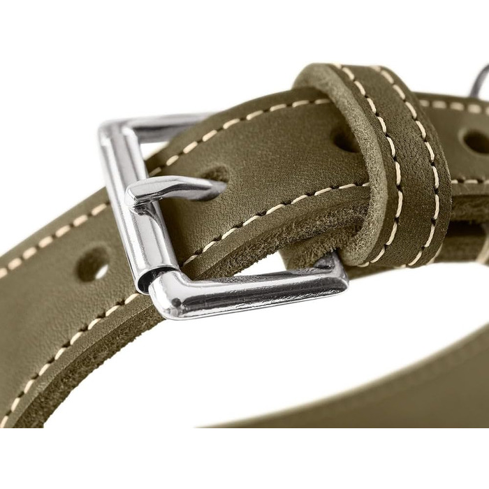 Нашийник для Віндхаундів Hunter Aalborg, колір Cognac, міцне м'яке шкіряне, розподіл тиску, захист гортані, Made in Germany, розмір 37