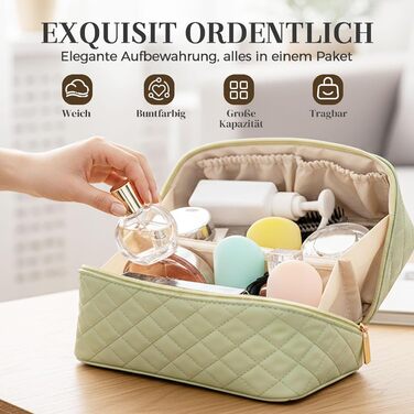 Водонепроникна степкова косметичка для подорожей, чорна, з подвійним замком, з PU-шкіри