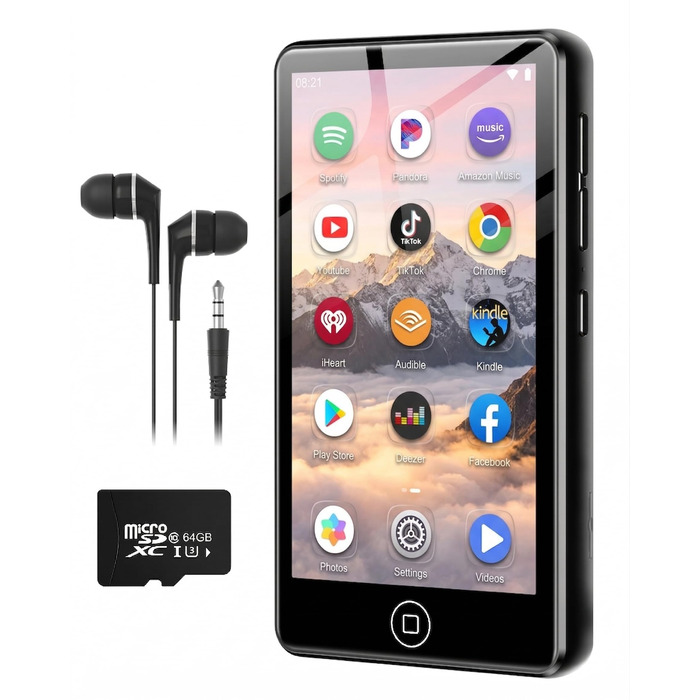MP3 плеєр AGXOV з Bluetooth та WiFi, Android 4.02