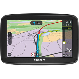 Автомобільний навігатор TomTom Via 62, 5 дюймів, карти Європи, голосове керування, Bluetooth, асистент смуги руху, оновлення карт, 3 місяці радарів