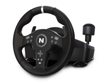 NITHO Drive Pro V200 - Руль для гонок з педалями та перемикачем передач, для PC, PS4, Xbox, 270° з вібрацією, сумісний з симуляторами