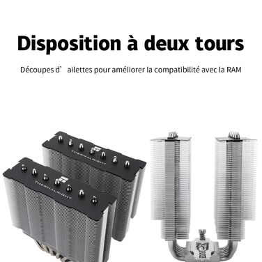 CPU кулер TR PS120SE ARGB з 7 тепловими трубками, Dual PWM вентилятор, технологія AGHP, під AMD AM4 AM5/Intel 1700/1150/1151/1200