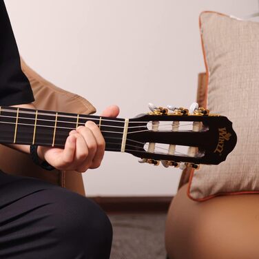 Кітара класична Winzz 4/4 для початківців - набір, 39 дюймів, з нейлоновими струнами, для дорослих та дітей (від 11 років), колір Sunburst