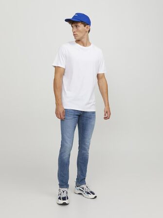 Джинси чоловічі JACK & JONES Jjiglenn Original AM 817 Noos, блакитні, Smart Casual, 31W 36L