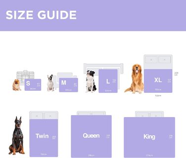 Водонепроникний коврик для собак Lesure, 152x127 см, Sherpa Fleece, для великих собак, сірий, XL