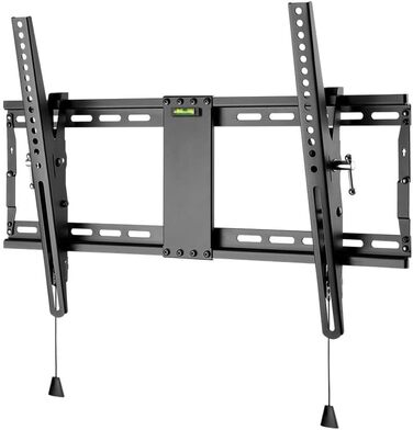 Кріплення для телевізора та монітора Goobay Pro (XL), настінне, регульоване (3-12°) – для LED, LCD, OLED, плоских та вигнутих телевізорів 43-100 дюймів, до 70 кг, чорний