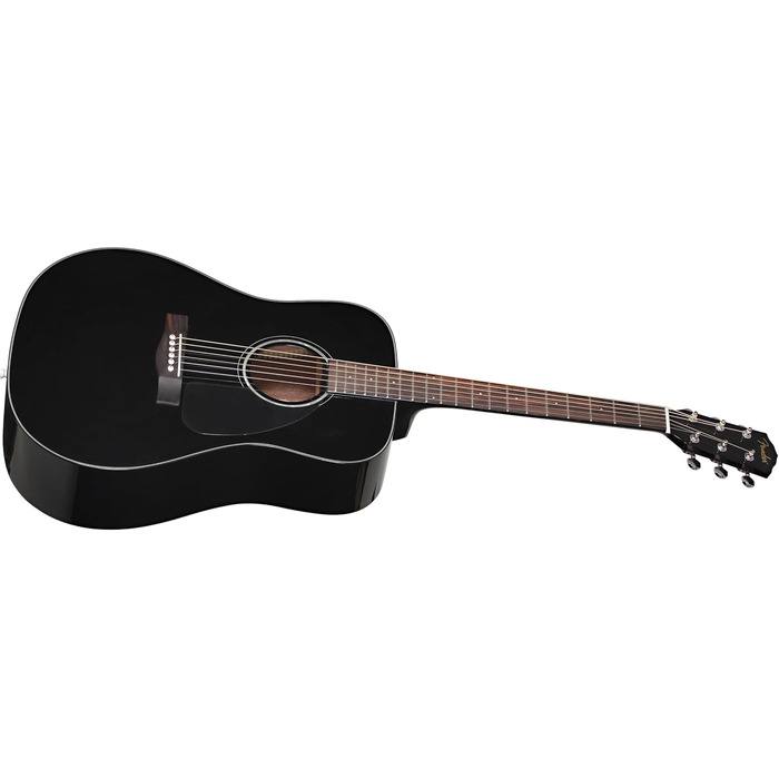 Акустична гітара Fender CD-60 Dreadnought V3 DS, чорний колір, палісандровий гриф, для правшів, з безкоштовними онлайн-уроками Fender Play