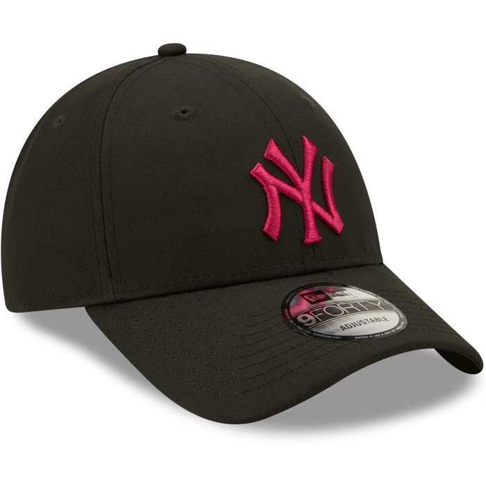 Кепка New Era New York Yankees 9Forty чорно-рожева (однаковий розмір)