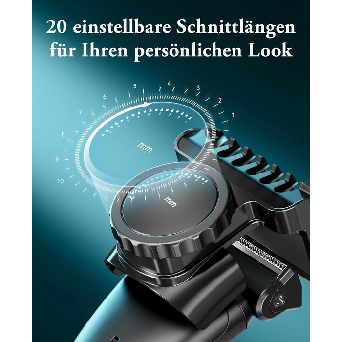 Триммер для тіла Kensen 2-в-1 для чоловіків: для особистої гігієни, тіла, обличчя. З насадкою, для сухого та вологого гоління, USB-C, зелений
