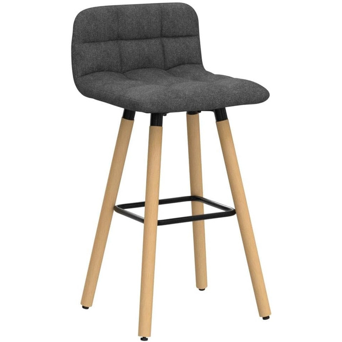 SoBuy® FST50-DGx2 Bar Stools - Set of 2 - Dark Grey - 68cm Seat Height