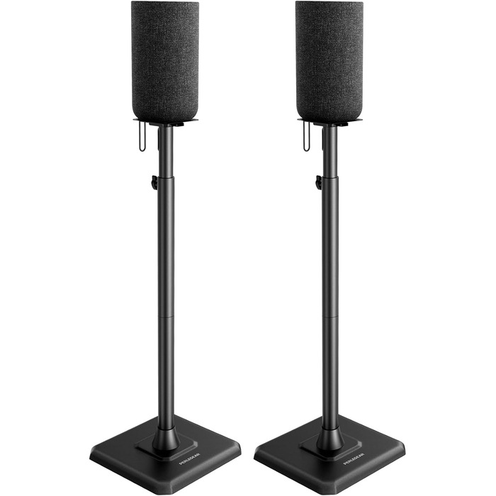 Підставка для колонок Perlegear PGSS12 - пара, регульована висота 83.8-106.7 см, для сателітів, з кабелеуправлінням, 6 кг