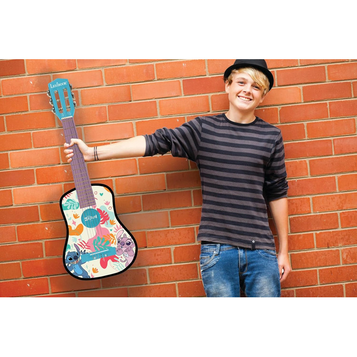 Гітара Lexibook Disney Stitch: акустична, дерев'яна, 36'', з навчальним посібником та чохлом