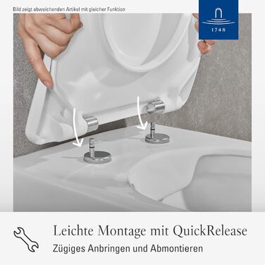 Сидіння для унітаза Villeroy & Boch O.novo D-подібне з мікроліфтом (SoftClose), Duroplast, матовий чорний