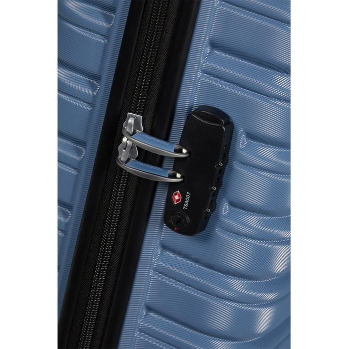 Чемодан American Tourister Flashline Spinner S, 55 см, 34 л, блакитний (Coronet Blue)