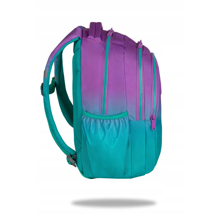 Багатофункціональний шкільний рюкзак CoolPack, фіолетово-зелений, 21 л