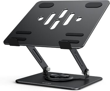 Підставка для ноутбука BESIGN LS11, регульована, 360° обертання, чорна, сумісна з 10-14