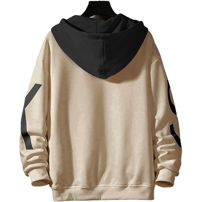 Чоловічий світшот з капюшоном, худі, світшот з довгими рукавами, базовий пуловер, класична чоловіча куртка, унісекс, повсякденний, весняний, осінній, зимовий, білий (XXL, хакі)