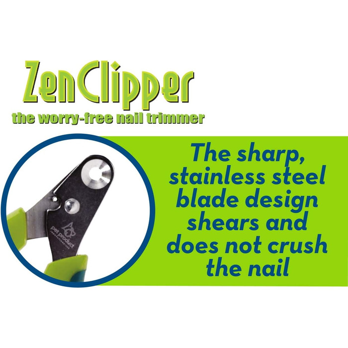 Кліпер для обрізання кігтів домашніх тварин Zen Clipper – безпечний та ефективний інструмент (зелений, 4 мм)