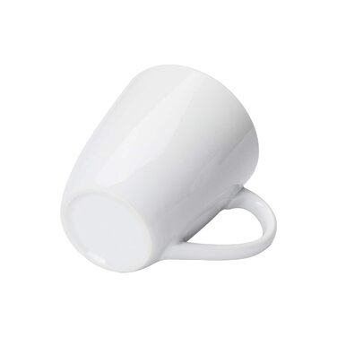 Amazon Basics Coffee Mug Set, 12-Piece Porcelain, 355 ml, White (Formerly AmazonCommercial Brand)