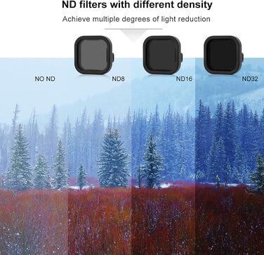 Фільтри SOONSUN для GoPro Hero 12 11 10 9: CPL, ND8, ND16, ND32 (4 шт.)