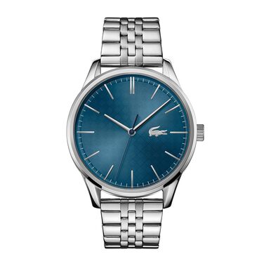Годинник чоловічий Lacoste Analog Quartz 2011049 з сріблястим браслетом з нержавіючої сталі