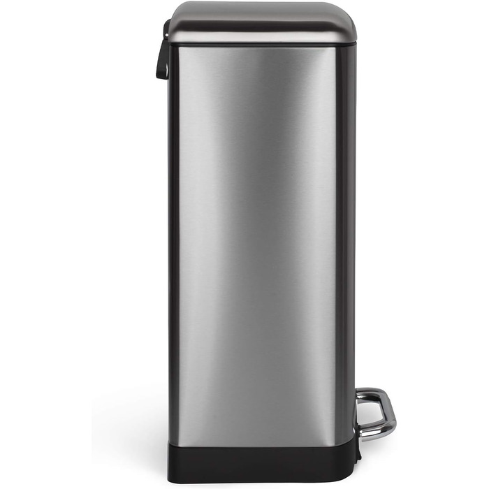 Відро для сміття Les Collecteurs Küchen N°712, 30 л, нержавіюча сталь, знімний внутрішній відро, дизайн, міцне, тихий закриття кришки