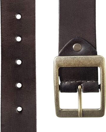 Жіночий шкіряний ремінь ROYALZ Vintage для джинсів, костюма, штанів. Ширина 38 мм, товщина 4 мм. Колір: темно-коричневий. Довжина: 115 см, розмір: 100 см