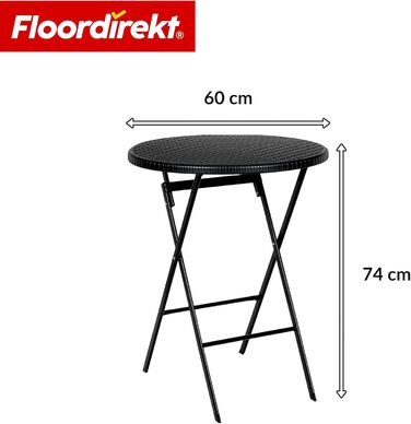 Стіл туристичний складний Floordirekt Buffettisch, 183x76 см, пластик, для саду, тераси, балкону, кемпінгу, 6 осіб (Toyama)