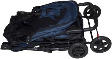 Дитяча коляска для тварин Pet Gear Happy Trails Lite, кобальтово-синій колір, знімний підклад, безпечний ремінь, корзина для зберігання