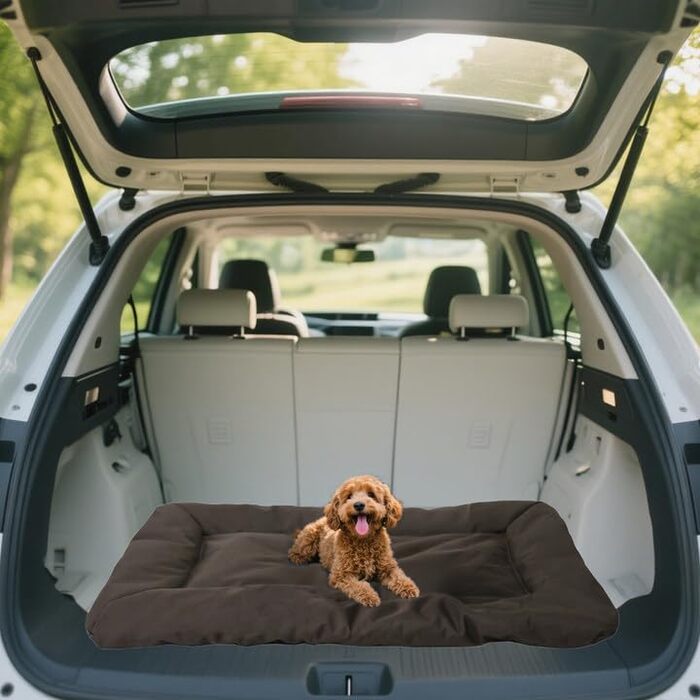 Водонепроникний килимок для собак JIAMIAN: ортопедичний, для подорожей, великих та середніх порід (колір: коричневий)