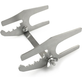 Flammlachs Board - Stainless Steel Holder - Premium Grill Accessory for Fire Pits & Charcoal Grills (Flammlachs Board Holder)