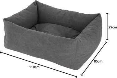 Кігтеточка-лежанка Kerbl Lucca сірого кольору, 85x110 см