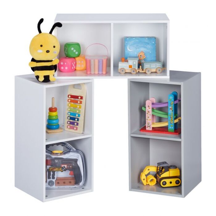 Relaxdays Modular Children's Shelf, 6 Compartments