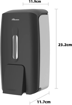 Настінний диспенсер для рідкого мила (9088) - чорний