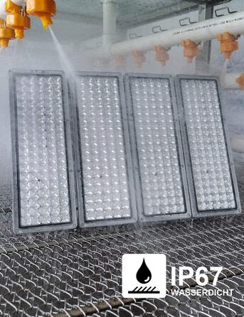 Світлодіодний прожектор Rugging 100W 10000лм, IP67, тепле світло 3000K, водостійкий, для вулиці, газонів, подвір'я