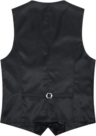 Жилет чоловічий Allthemen, жакардовий, для весілля та свят (XS, чорний)